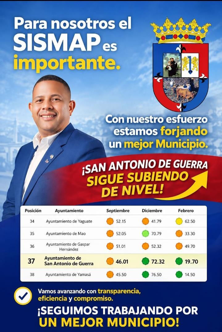 para nosotros el Sismap es importante con nuestro esfuerzo estamos forjando un mejor municipio San Antonio de Guerra sigue subiendo de nivel .